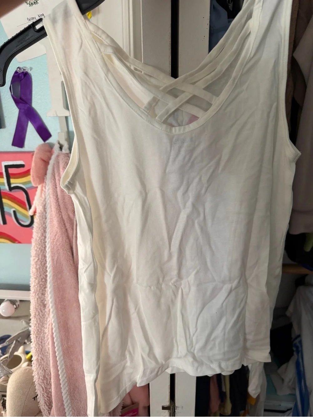 White Pineapple Graphic Tank Top